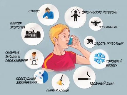 аллергены которые могут спровоцировать приступ асмты