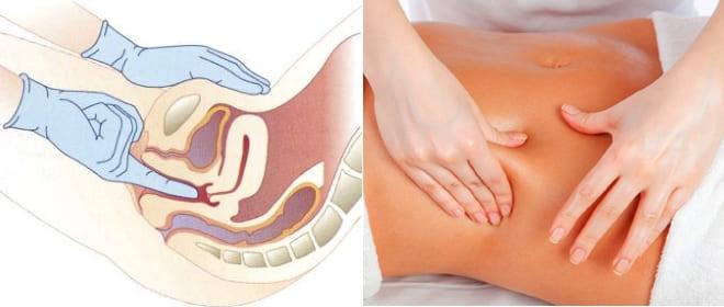 Комбинированный массаж яичников